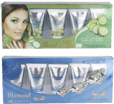 

My Aroma Cucumber Diamond Tube Facial Kit 480 g(Set of 2)