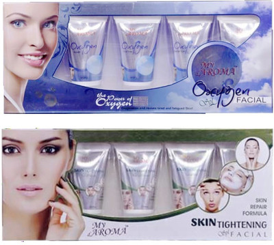 

My Aroma Oxygen Skin Tightening Tube Facial Kit 480 g(Set of 2)