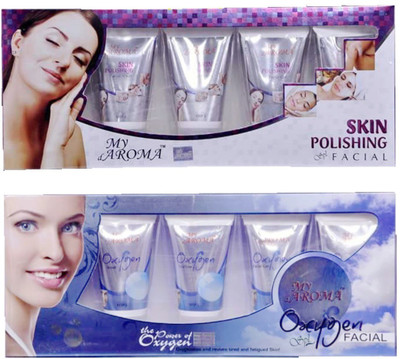 

My Aroma Skin Polishing Oxygen Tube Facial Kit 480 g(Set of 2)
