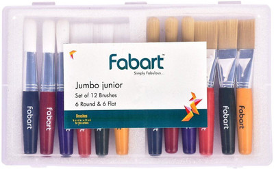 

FAB ART Comb Paint Brushes(Set of 12, Red, White, Black)