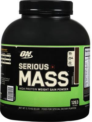 Optimum Nutrition Serious Mass Weight Gainers/Mass Gainers(2.72 kg, Chocolate) available at flipkart for Rs.2780