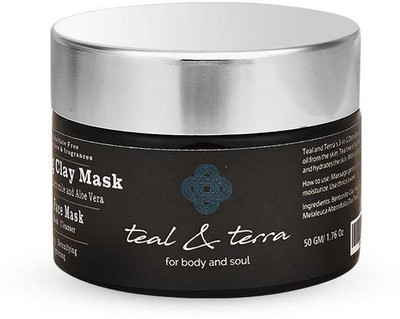 

Teal & Terra 3-in-1 Scrub, Mask, Cleanser with Bentoite, Kaolin, Aloe Vera, Rose, Sandalwood(50 g)