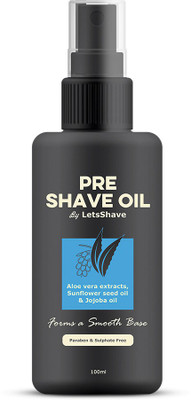 

LetsShave PRE-SHAVE OIL - 100ML Shave Oil(100 ml)