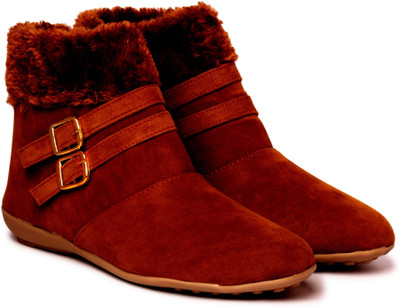 

Fashiontastic Light Weight Boots For Women(Brown