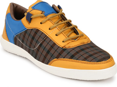 

LeatherKraft Casuals For Men(Yellow, Yellow - blue
