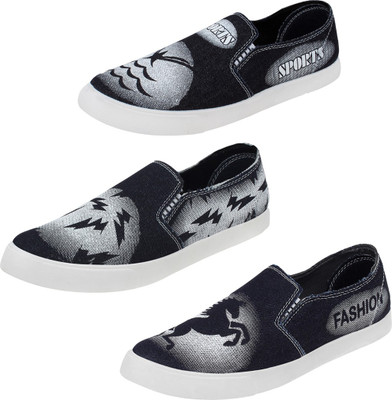

CAMFOOT COMBO(C)-689+690+691 Loafers For Men(Multicolor