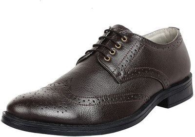 

SeeandWear Leather Lace Up Formal Lace Up For Men(Brown