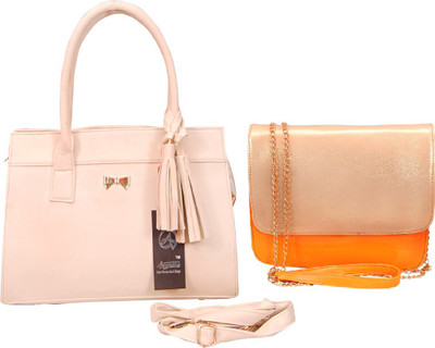 

Anemone Women Casual White, Yellow PU Hand-held Bag