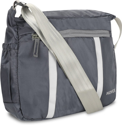 

Novex Men & Women Casual Grey Nylon Sling Bag