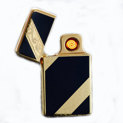 TARGET PLUS CIRCUIT REPLACEABLE RECHARGEABLE FIRST QUALITY Cigarette Lighter(Gold, Black)