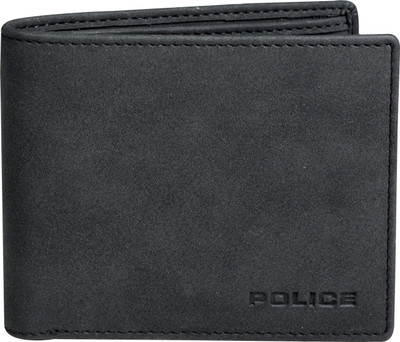 

Police Men Black Genuine Leather Wallet(8 Card Slots)