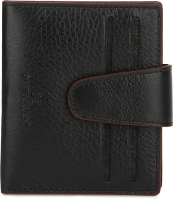 

Daniel Klein Men Black Genuine Leather Wallet(12 Card Slots)