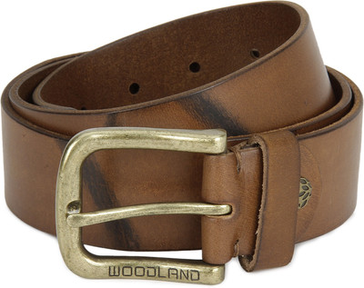 

Woodland Men Casual Tan Genuine Leather Belt