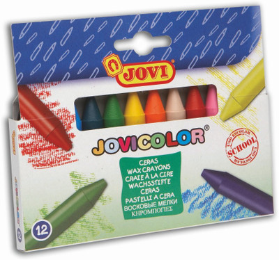 

Jovi Jovicolor Wax Crayons - Box of 12(Set of 1, Multicolor)