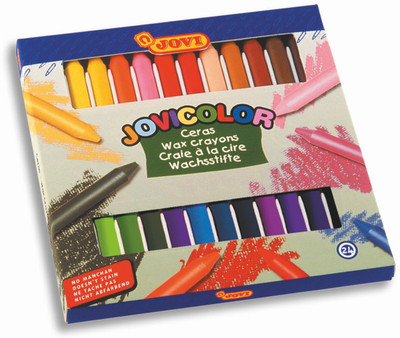 

Jovi Jovicolor Wax Crayons - Box Of 24(Set of 1, Multicolor)