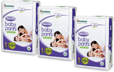 

Himalaya Total Care baby pants 54 (Pack of 3, 162 Pcs) - S(162 Pieces)