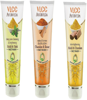

VLCC Natural fairness double action chandan & kesar ,deep pore cleansing & brightening haldi & tulsi face wash Face Wash(150 ml)