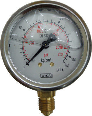 

Wika 213.53.63 Range 0 to 160 kg/cm² with psi Pressure Gauge Hydrometer