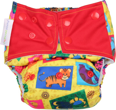 

Superbottoms Cloth Diapers - Plus diaper for heavy absorbency (All-in-one Cloth Diapers with Pocket, Yellow