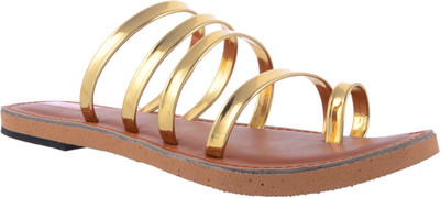 

AirSoon Women Gold Flats