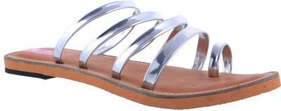 

AirSoon Women Silver Flats