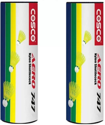 

Cosco 'Aero 747' (Pack of 12) (2 Box) Nylon Shuttle - Multicolor(Medium, 77, Pack of 2)