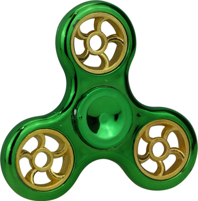 

ZEVORA Fidget Spinner, Green Gold Wheel Design Metallic(Green)