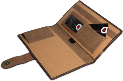 

COI Coi tan brown multiple cheque book holder/ leatherite folder(Brown)