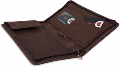 COI Coi ethinic brown multiple cheque book holder/ leatherite folder(Brown)