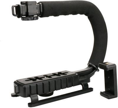 

Aeoss Stabilizing Handle Triple 3 Shoe Mounts Video Action Grip Rig Tripod(Black, Supports Up to 700 g)