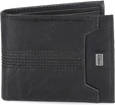 

Flying Machine Men Black Genuine Leather Wallet(4 Card Slots)
