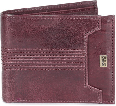 

Flying Machine Men Casual Brown Genuine Leather Wallet(4 Card Slots), Burgandy