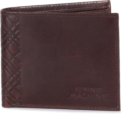 

Flying Machine Men Brown Genuine Leather Wallet(8 Card Slots), Dark brown