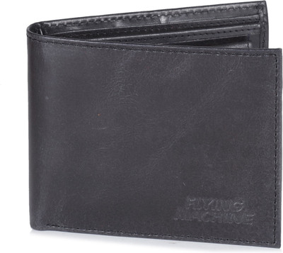 

Flying Machine Men Black Genuine Leather Wallet(4 Card Slots)