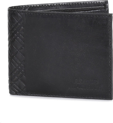 

Flying Machine Men Black Genuine Leather Wallet(8 Card Slots)