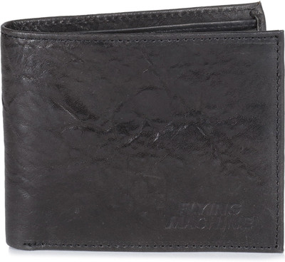 

Flying Machine Men Black Genuine Leather Wallet(4 Card Slots)
