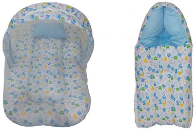 

RBC RIYA R baby-088 FOLDING Baby Bed(Fabric, Blue)