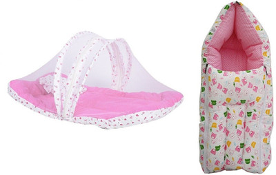 

RBC RIYA R baby-085 FOLDING Baby Bed(Fabric, Pink)