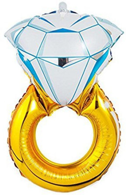 

Smartcraft Solid Engagement Ring Balloon -Pack Of 2 , Wedding Rings Foil Balloons Set of 2(Romantic Wedding, Bridal Shower, Anniversary,Vow Renewal, Engagement Party) Balloon(Multicolor, Pack of 1)