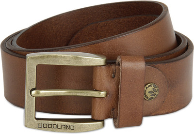 

Woodland Men Casual Tan Genuine Leather Belt