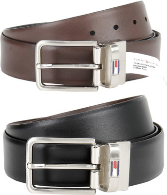 

Tommy Hilfiger Men Formal Black, Brown Genuine Leather Reversible Belt