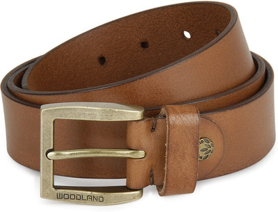 

Woodland Men Casual Tan Genuine Leather Belt