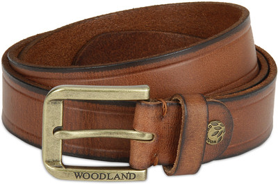 

Woodland Men Casual Tan Genuine Leather Belt