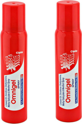 

Cipla 2pc OmniGel Pain Relief Spray(150 g)