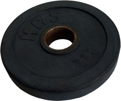 

HRS Rubber Weight Plate with 50 mm hole - 2.5 KG (1 single Plate) Black Weight Plate(2.5 kg)