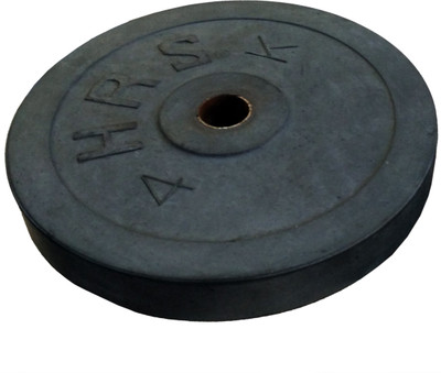 

HRS Rubber Weight Plate with 28 mm hole - 4 KG (1 single Plate) Black Weight Plate(4 kg)