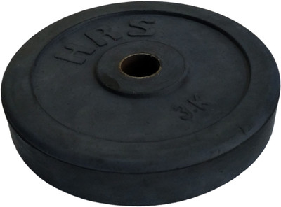 

HRS Rubber Weight Plate with 28 mm hole - 3 KG (1 single Plate) Black Weight Plate(3 kg)