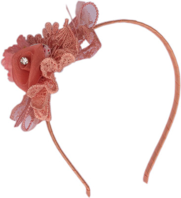 

Loops n knots Floral Hair Band / Head Band ha1224 Hair Band(Orange)