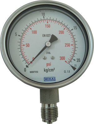 

Wika 230.20.100 Range 0 to 21 kg/cm² with psi Pressure Gauge Hydrometer