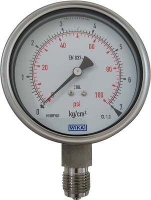 

Wika 230.20.100 Range 0 to 7 kg/cm² with psi Pressure Gauge Hydrometer